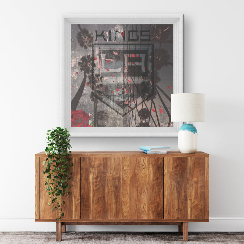 LA Kings Printed Illusion Frame White