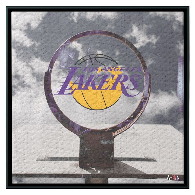 LA Lakers Wood Frame