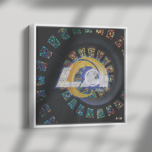 LA Rams Wood Frame