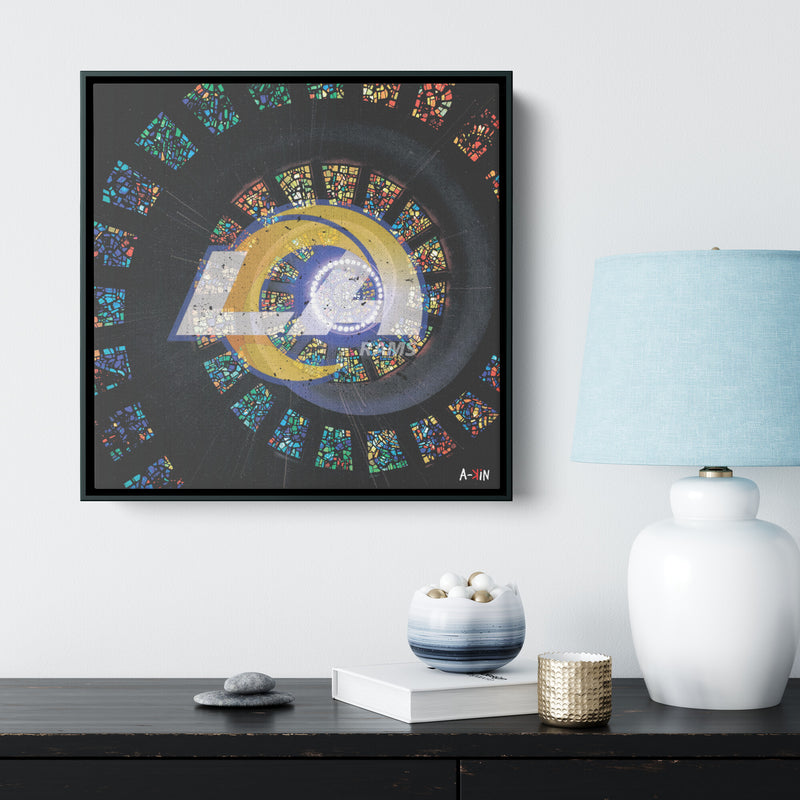 LA Rams Wood Frame