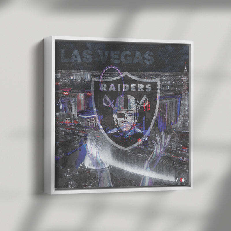 Las Vegas Raiders Wood Frame