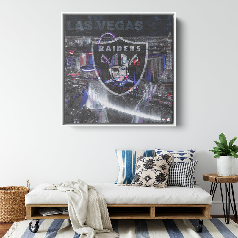 Las Vegas Raiders Wood Frame