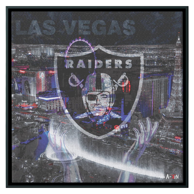 Las Vegas Raiders Wood Frame