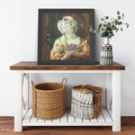 Lunch Time Printed Illusion Frame Black