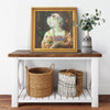 Lunch Time Printed Illusion Frame Gold