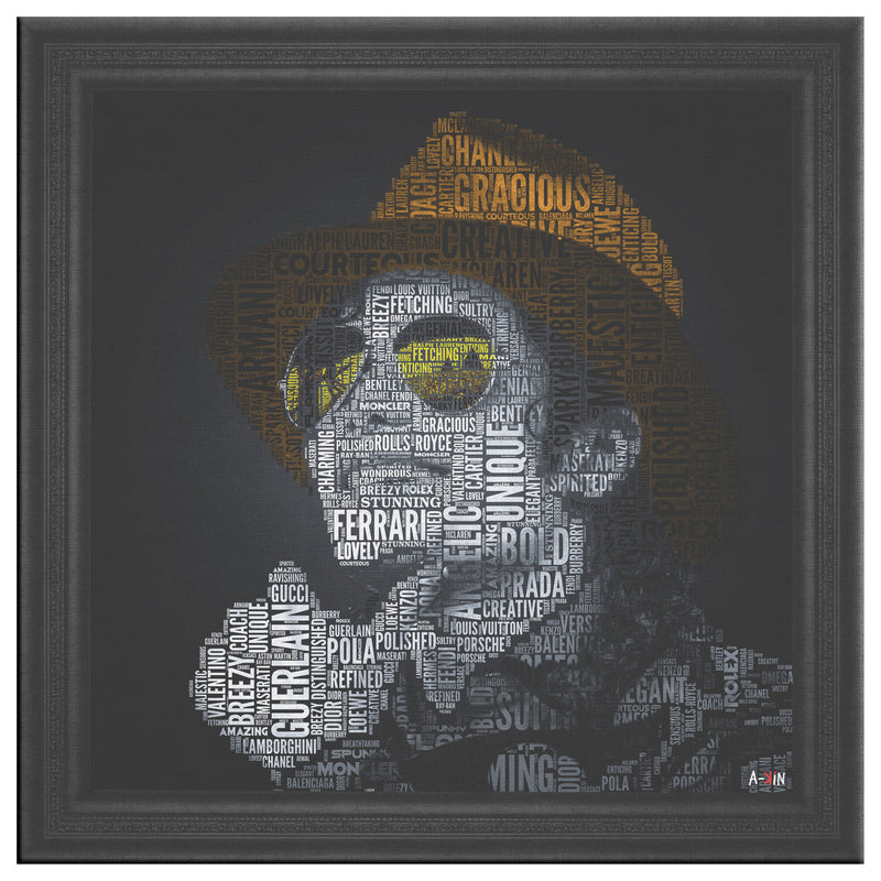 M Jackson Printed Illusion Frame Black
