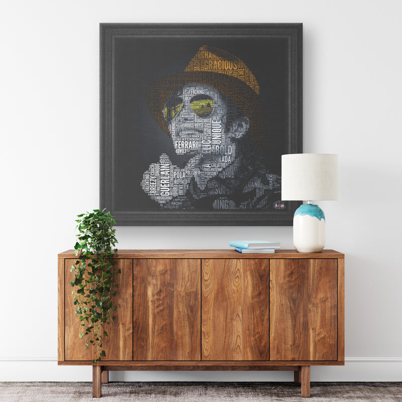 M Jackson Printed Illusion Frame Black