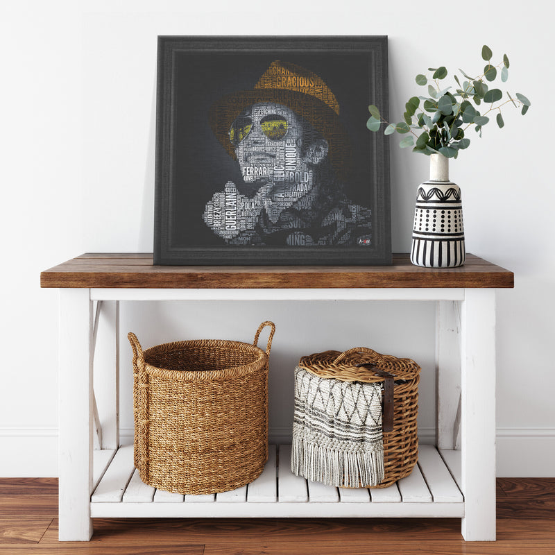 M Jackson Printed Illusion Frame Black