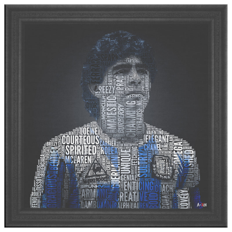 Maradona Color Printed Illusion Frame Black