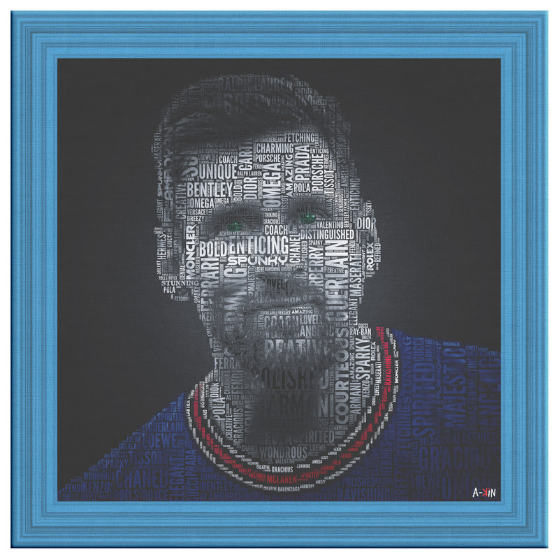 Messi Printed Illusion Frame Blue