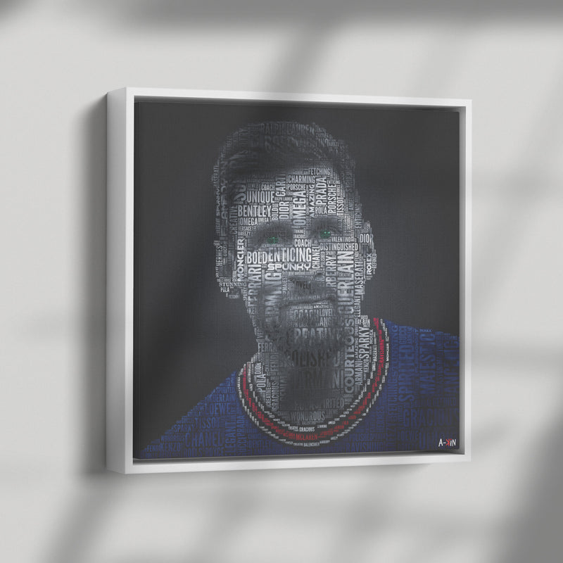 Messi Wood Frame
