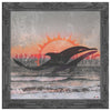 Miami Dolphins Printed Illusion Frame Black