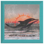 Miami Dolphins Printed Illusion Frame Blue