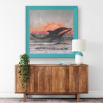 Miami Dolphins Printed Illusion Frame Blue