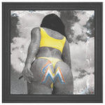 Miami Marlins Printed Illusion Frame Black