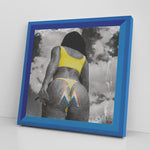 Miami Marlins Printed Illusion Frame Blue