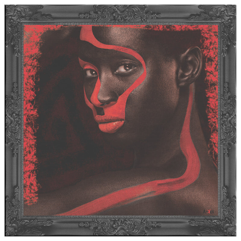 Milan Printed Illusion Frame Black