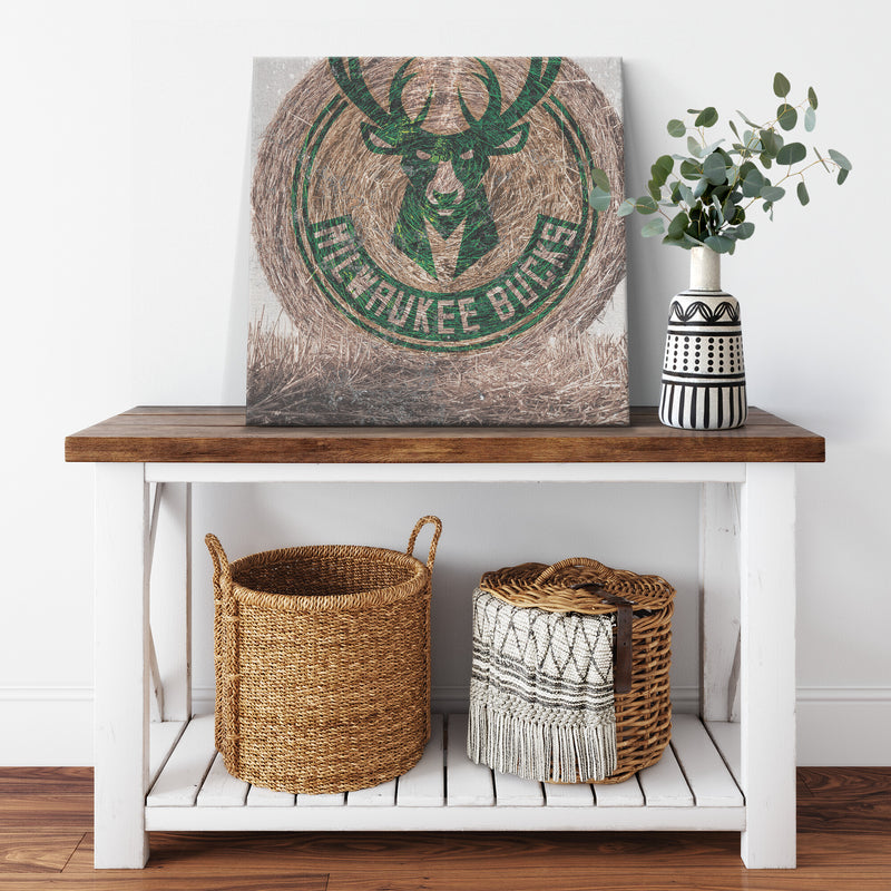 Milwaukee Bucks Printed Illusion Frame Black