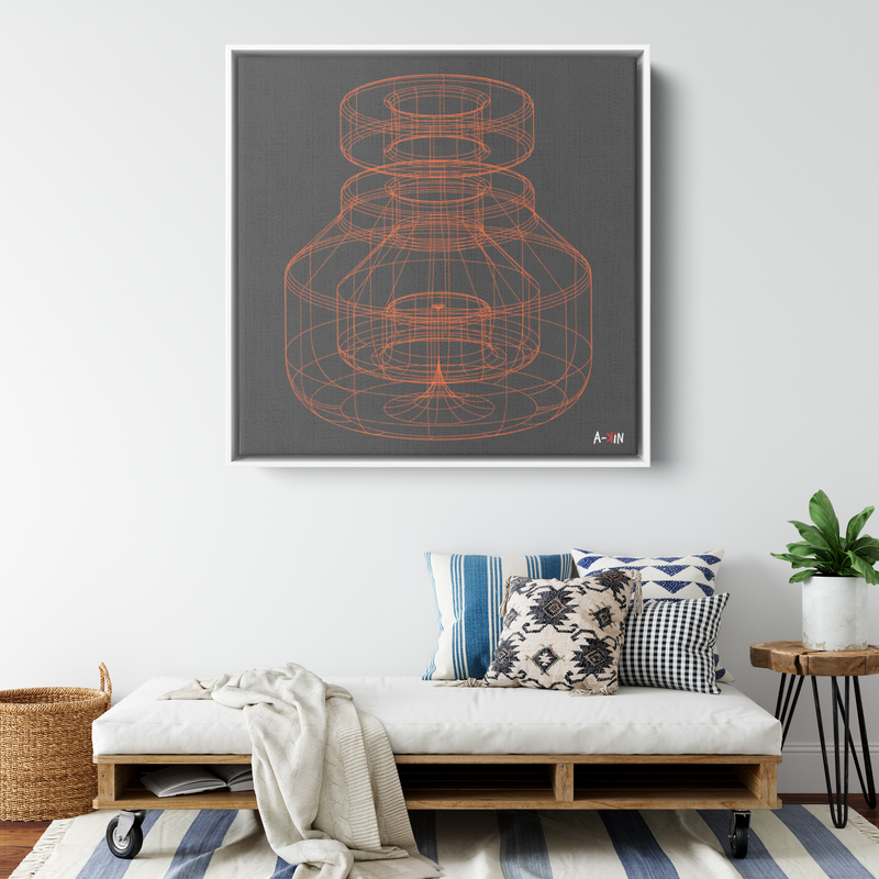 Minimal Blackorange Design