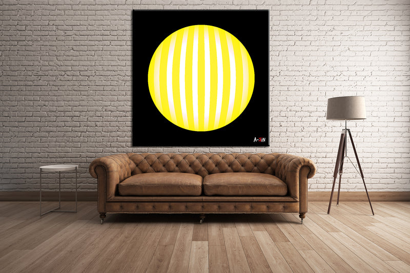 Minimalist Yellow Circle