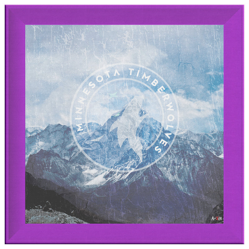 Minnesota Timberwolves Printed Illusion Frame Purple