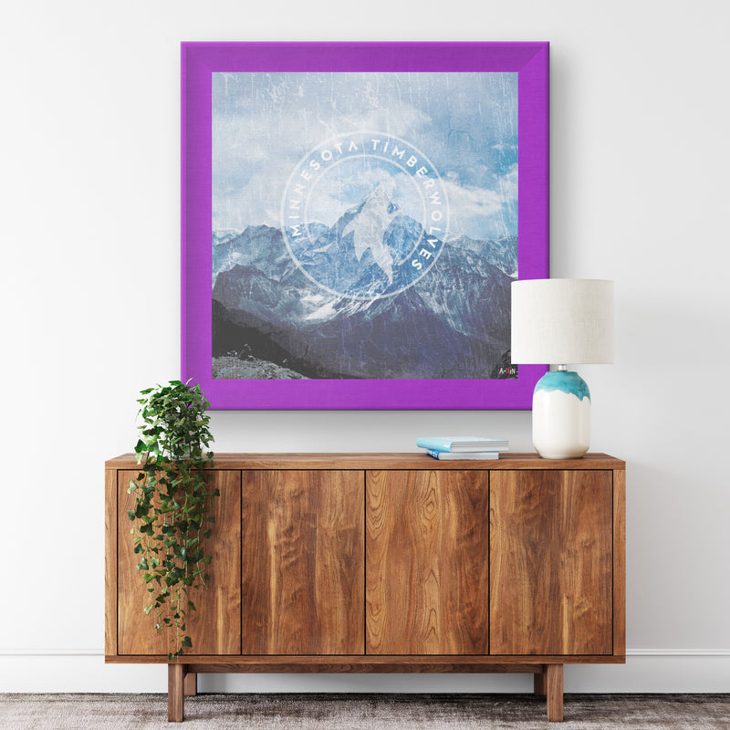 Minnesota Timberwolves Printed Illusion Frame Purple
