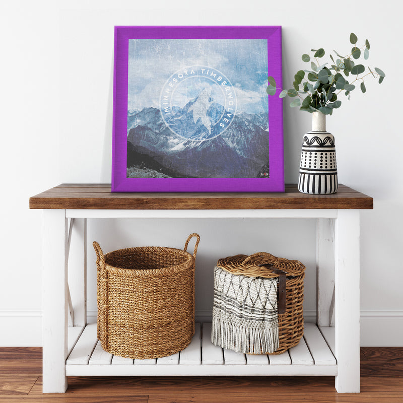 Minnesota Timberwolves Printed Illusion Frame Purple