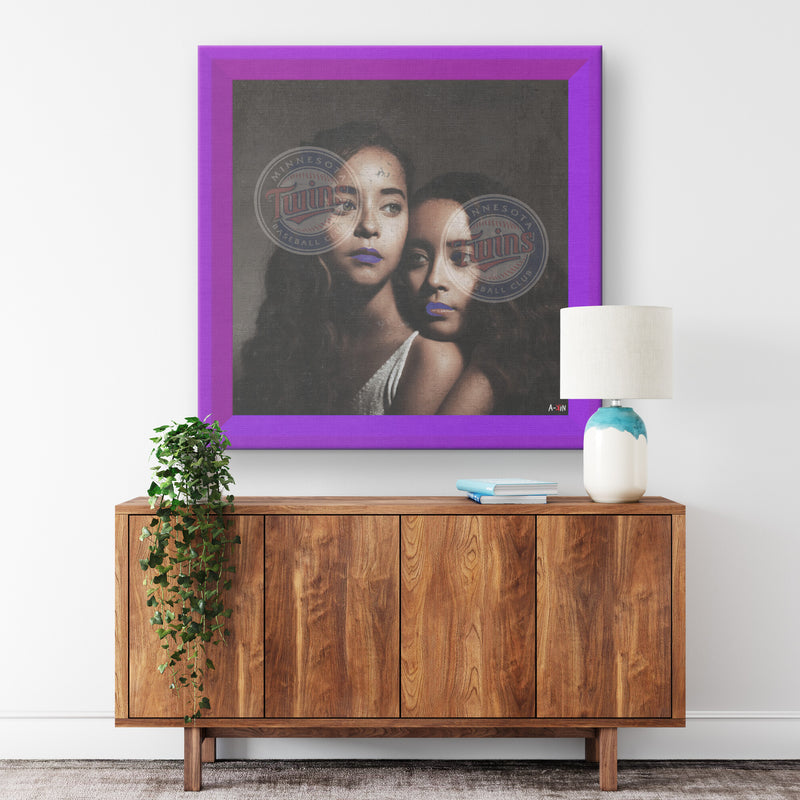 Minnesota Twins Printed Illusion Frame Purple