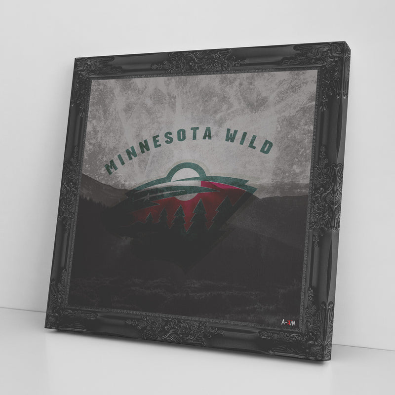 Minnesota Wild Printed Illusion Frame Black