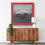 Minnesota Wild Printed Illusion Frame Red