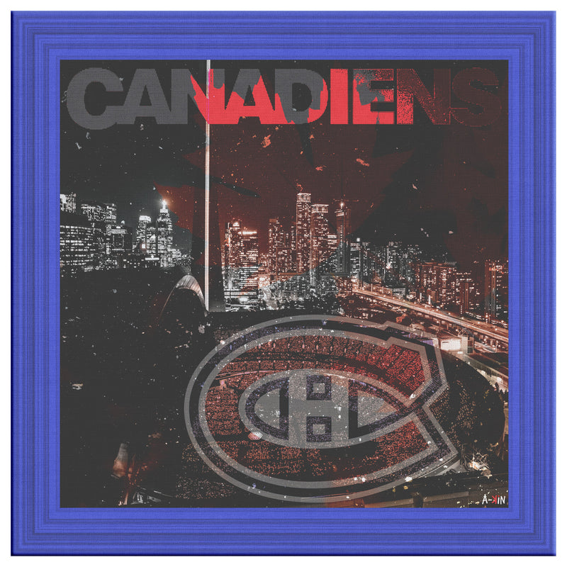Montreal Canadiens Printed Illusion Frame Blue