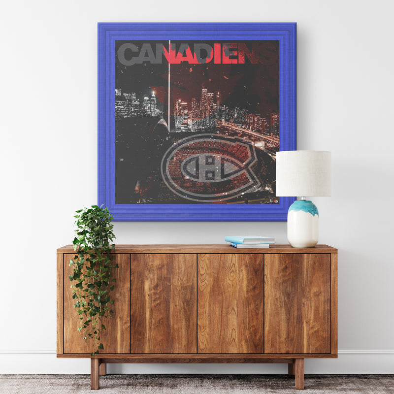 Montreal Canadiens Printed Illusion Frame Blue