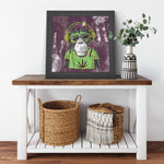 Mr Monkey Jah Printed Illusion Frame Black