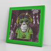 Mr Monkey Jah Printed Illusion Frame Green