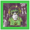 Mr Monkey Jah Printed Illusion Frame Green