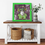 Mr Monkey Jah Printed Illusion Frame Green