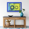 Music And Me Printed Illusion Frame Blue