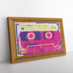 Music In Pink Printed Illusion Frame Gold
