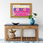 Music In Pink Printed Illusion Frame Gold