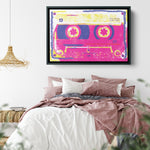 Music In Pink Wood Frame