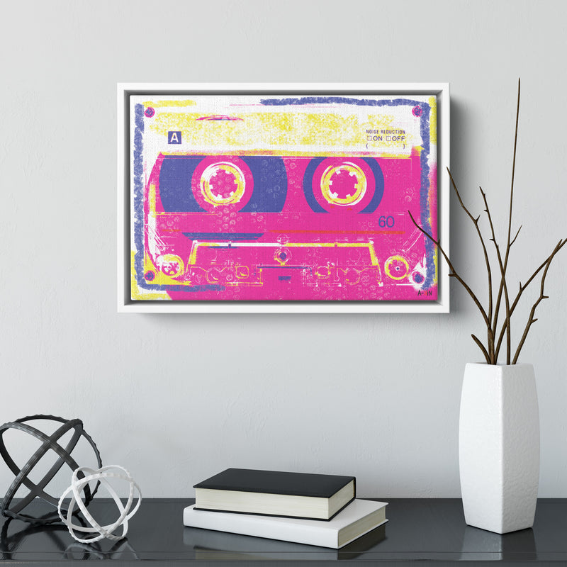 Music In Pink Wood Frame