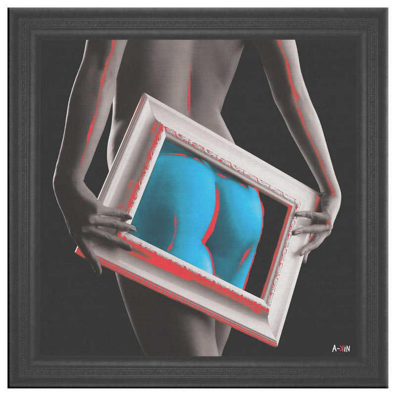 My Ass Framed Printed Illusion Frame Black