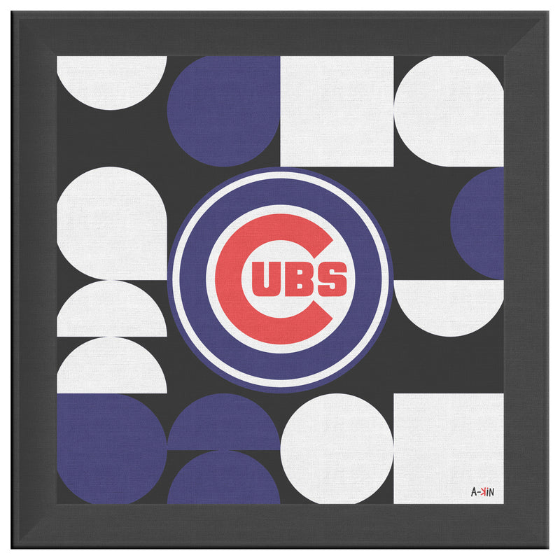 NY Cubs Printed Illusion Frame Black