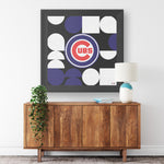 NY Cubs Printed Illusion Frame Black