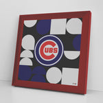NY Cubs Printed Illusion Frame Red