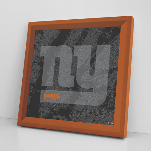NY Giants Printed Illusion Frame Orange