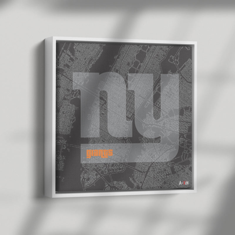 NY Giants Wood Frame