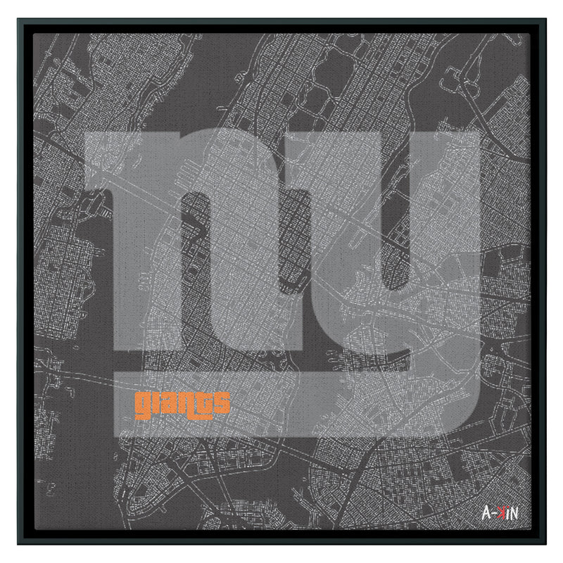 NY Giants Wood Frame