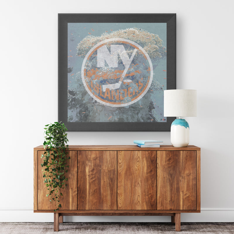 NY Islanders Printed Illusion Frame Black