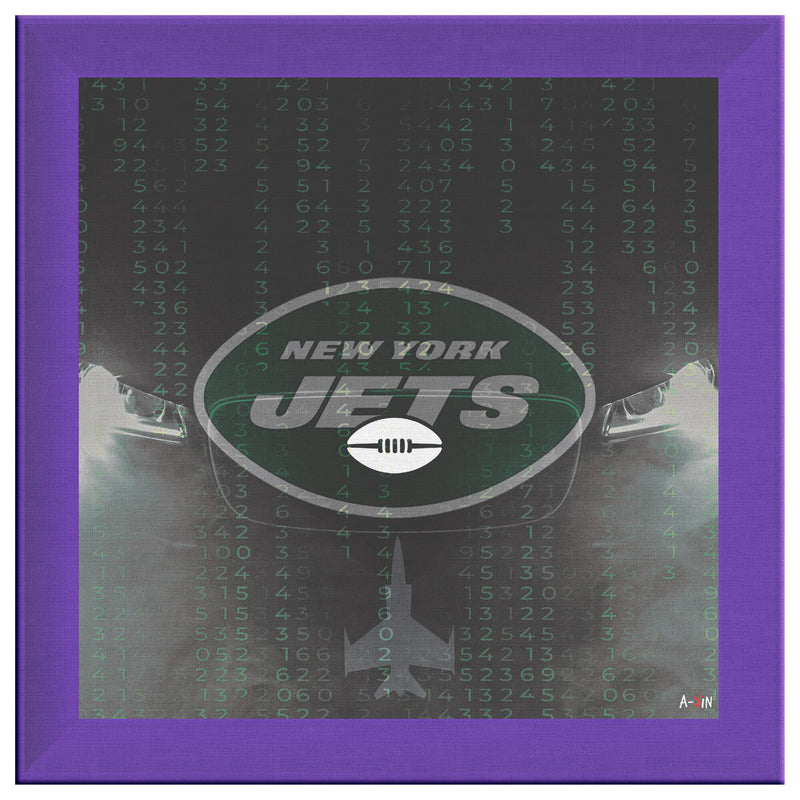 NY Jets Printed Illusion Frame Purple